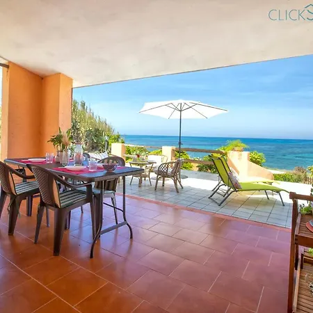 Seashore Of The Marina Of Sorso, 3 Rooms, Veranda On The Sea, Garden Villa *