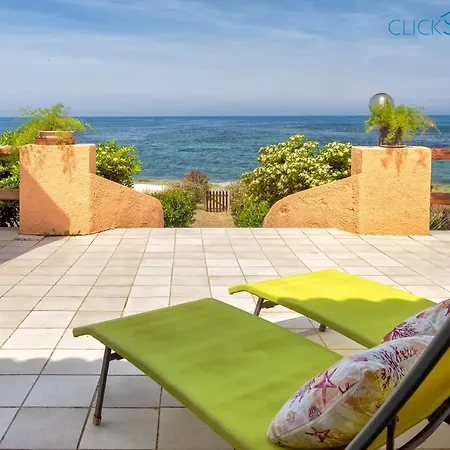 Seashore Of The Marina Of Sorso, 3 Rooms, Veranda On The Sea, Garden וילה סורסו