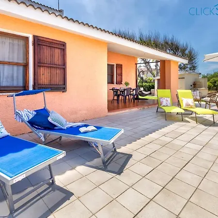 וילה Seashore Of The Marina Of Sorso, 3 Rooms, Veranda On The Sea, Garden *